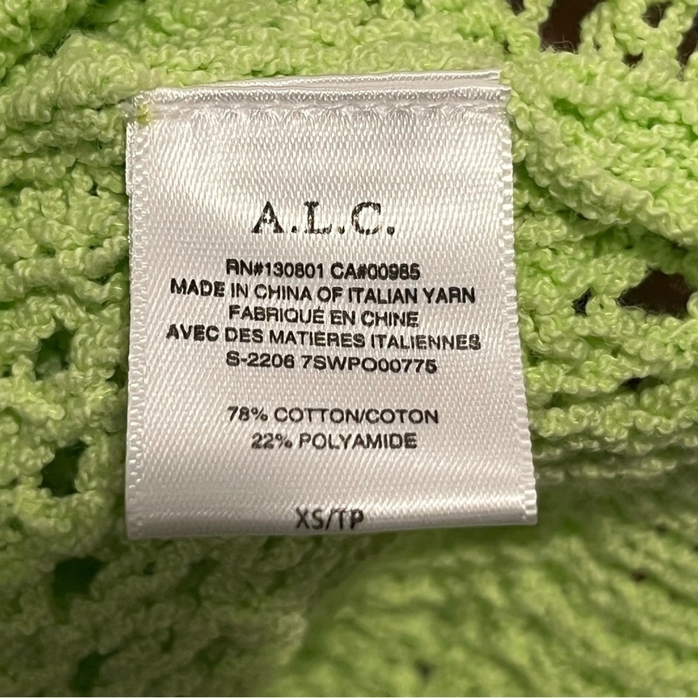 A.L.C. Laney Open Knit Crochet Balloon Sleeve Pullover Sweater — XS - Picture 10 of 11